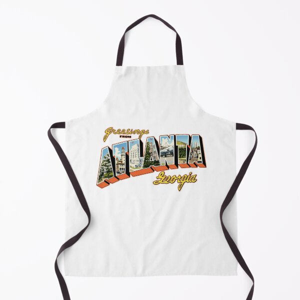 Item preview, Greetings From Atlanta Georgia Retro Postcard Style Travel Poster Featuring City Landmarks designed and sold by portokalis.