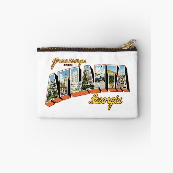 Item preview, Greetings From Atlanta Georgia Retro Postcard Style Travel Poster Featuring City Landmarks designed and sold by portokalis.