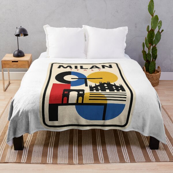 Item preview, Milan Italy Geometric Bauhaus Travel Poster Style designed and sold by k3rstman1.