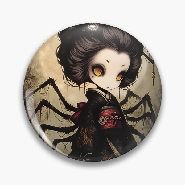 Item preview, Jorōgumo | Japanese Spider Woman Yokai | Dark Japanese Folklore Gothic Art designed and sold by InkAndGloom.