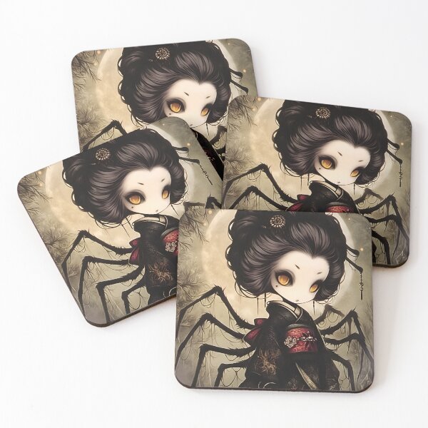 Artikelvorschau, Jorōgumo | Japanische Spinnenfrau (Yokai) | Düstere japanische Folklore, gotische Kunst entworfen und verkauft von InkAndGloom.