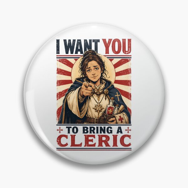 Item preview, I Want You To Bring A Cleric Uncle Sam Parody Design designed and sold by Fenay Designs.