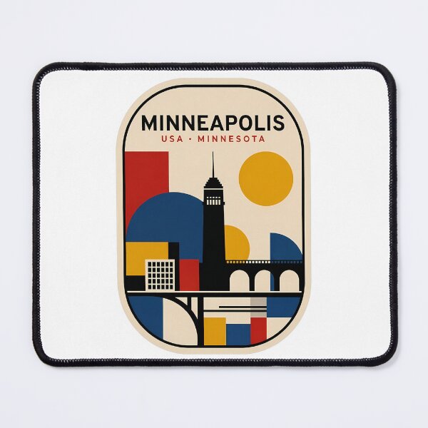 Item preview, Retro Minneapolis Minnesota Geometric City Skyline designed and sold by k3rstman1.