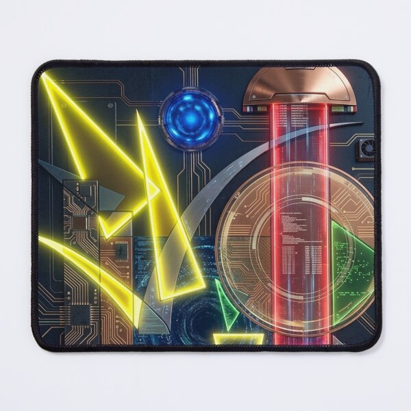 Item preview, Blue Over Multicolored - Reimagining Kandinsky designed and sold by GiroScience.