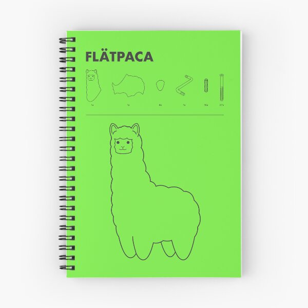 Item preview, Flatpaca flat pack Alpaca - Green designed and sold by animinimal.