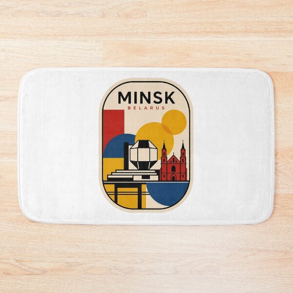 Item preview, Retro Geometric Minsk Belarus Cityscape Travel designed and sold by k3rstman1.