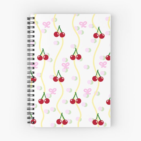Item preview, cherries pink bows yellow polkadots cute girly design designed and sold by pasteldreams26.