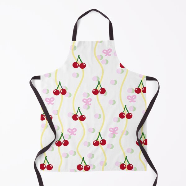 Item preview, cherries pink bows yellow polkadots cute girly design designed and sold by pasteldreams26.