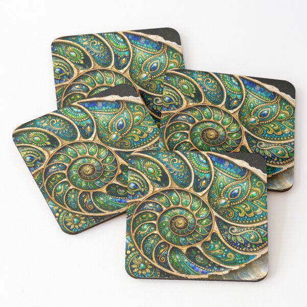 Item preview, Spiral of sea gleam designed and sold by Sigtrix.