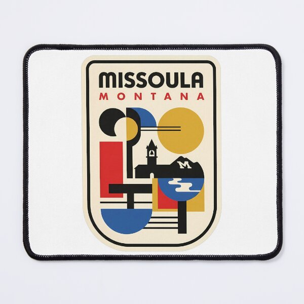 Item preview, Missoula Montana Mid Century Modern Geometric Travel designed and sold by k3rstman1.