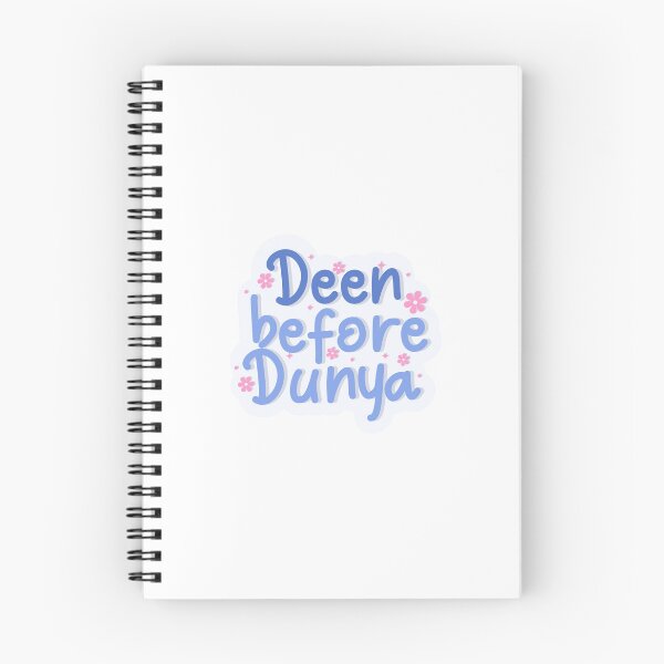 Item preview, Cute Deen Before Dunya Islamic Quote Aesthetic Sticker designed and sold by UniqueVibesArt.