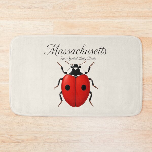 Item preview, Massachusetts Two-Spotted Lady Beetle Retro Poster designed and sold by The-Drip-Studio.