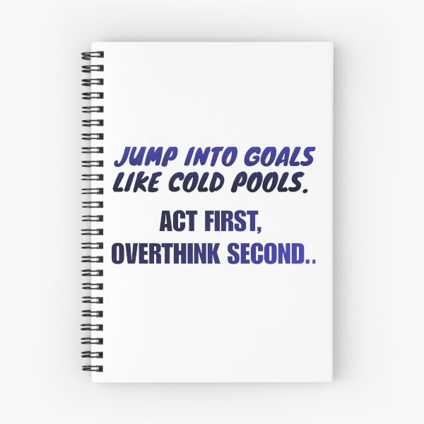 Item preview, Jump Into Goals Like Cold Pools Motivational Quote designed and sold by Velara Designs.
