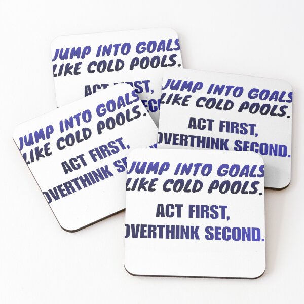 Item preview, Jump Into Goals Like Cold Pools Motivational Quote designed and sold by Velara Designs.