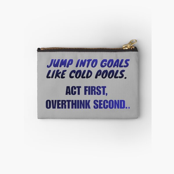 Item preview, Jump Into Goals Like Cold Pools Motivational Quote designed and sold by Velara Designs.