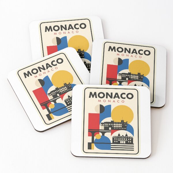 Item preview, Monaco Geometric Bauhaus Style Architecture Landmarks designed and sold by k3rstman1.