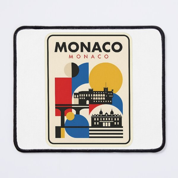 Item preview, Monaco Geometric Bauhaus Style Architecture Landmarks designed and sold by k3rstman1.