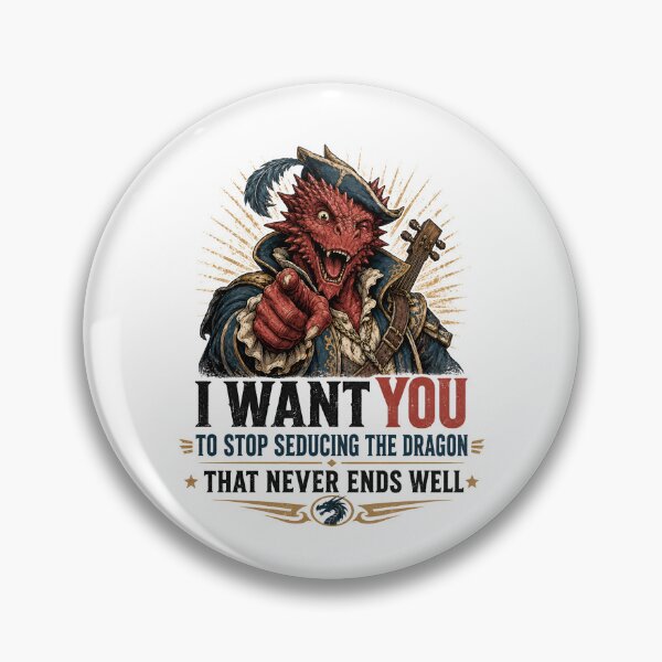 Item preview, Stop Seducing The Dragon Dragonborn Bard Parody Art designed and sold by Fenay Designs.
