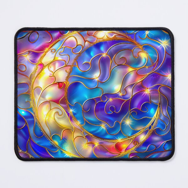 Item preview, Celestial Night Sky Stain Glass Art designed and sold by MargaretWiktor.