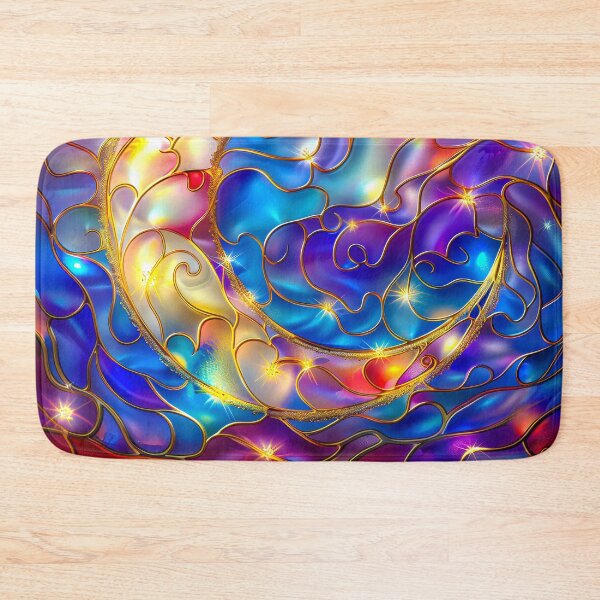 Item preview, Celestial Night Sky Stain Glass Art designed and sold by MargaretWiktor.