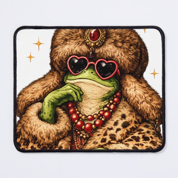 Item preview, Slavic Girl Frog Dark Luxury Aesthetic Fur Hat designed and sold by BeataPrint.