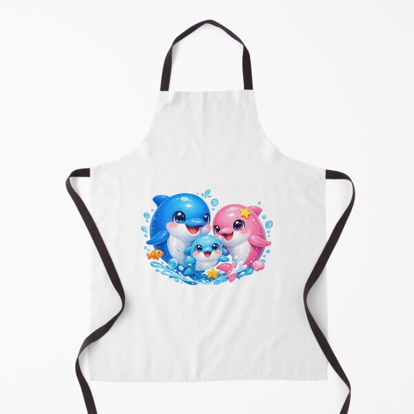 Item preview, t shirt design Cute Kawaii Dolphin Family Collection designed and sold by krujoArt.