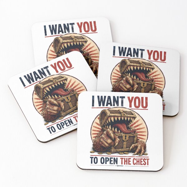 Item preview, I Want You To Open The Chest Mimic Monster Graphic designed and sold by Fenay Designs.