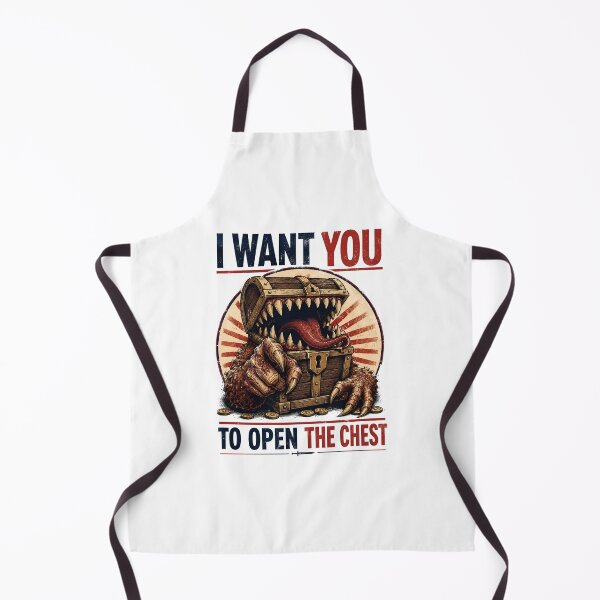 Item preview, I Want You To Open The Chest Mimic Monster Graphic designed and sold by Fenay Designs.