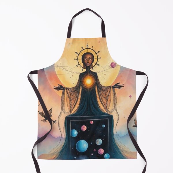 Item preview, Spiritual Statue, Universe and Chakras | Cosmic Energy Illustration designed and sold by RAISC.