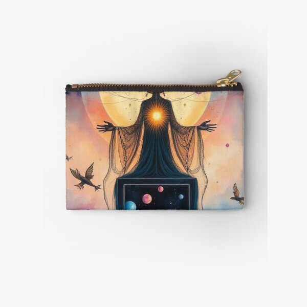 Item preview, Spiritual Statue, Universe and Chakras | Cosmic Energy Illustration designed and sold by RAISC.