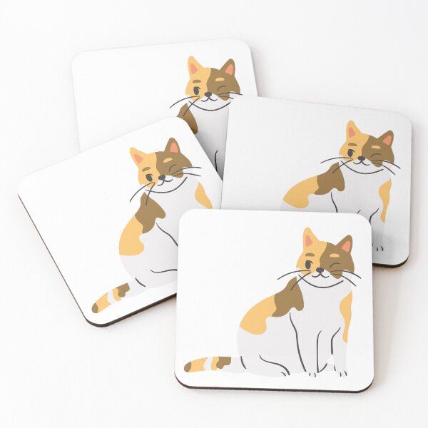 Item preview, Cute Winking Calico Cat Cartoon Illustration  designed and sold by LunaVales.