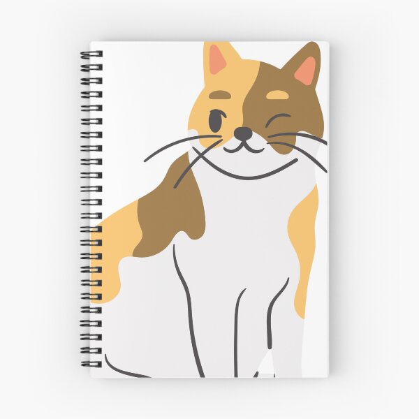 Item preview, Cute Winking Calico Cat Cartoon Illustration  designed and sold by LunaVales.