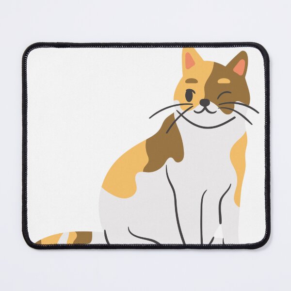 Item preview, Cute Winking Calico Cat Cartoon Illustration  designed and sold by LunaVales.