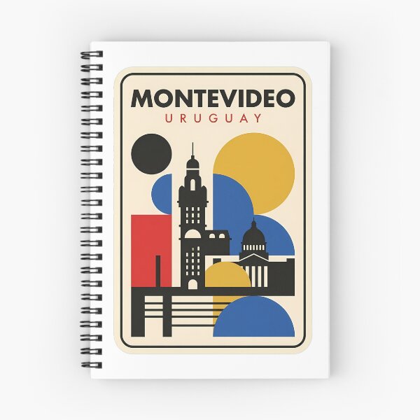 Item preview, Retro Montevideo Uruguay Geometric City Skyline designed and sold by k3rstman1.