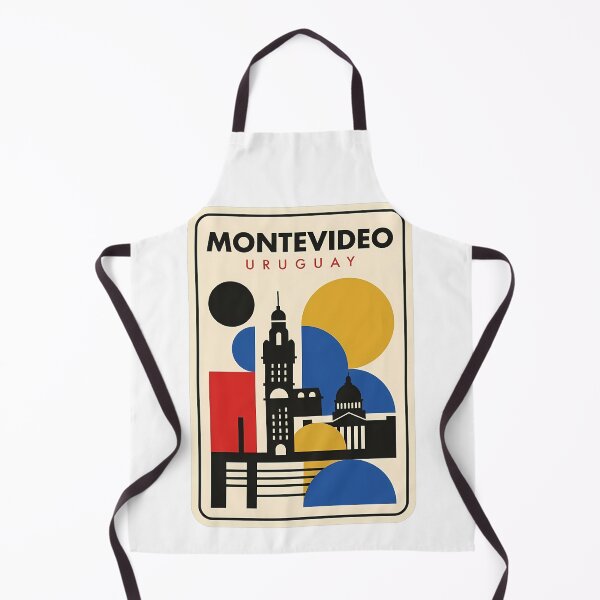 Item preview, Retro Montevideo Uruguay Geometric City Skyline designed and sold by k3rstman1.