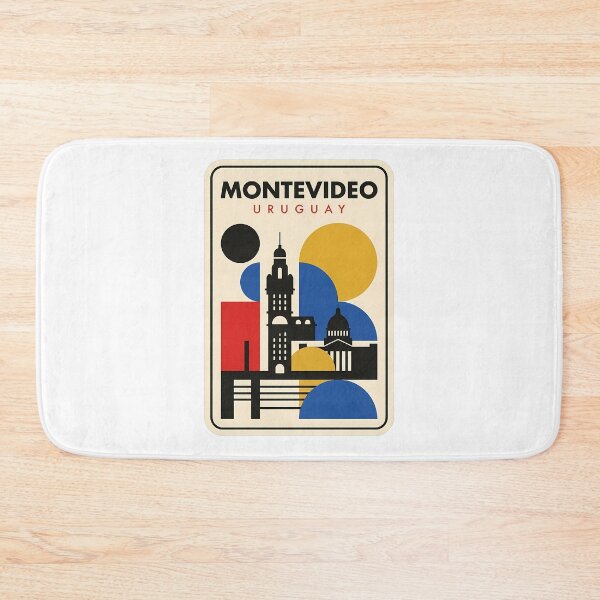 Item preview, Retro Montevideo Uruguay Geometric City Skyline designed and sold by k3rstman1.