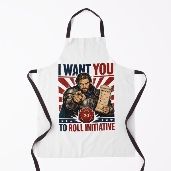 Item preview, I Want You To Roll Initiative Paladin Fighter Art designed and sold by Fenay Designs.