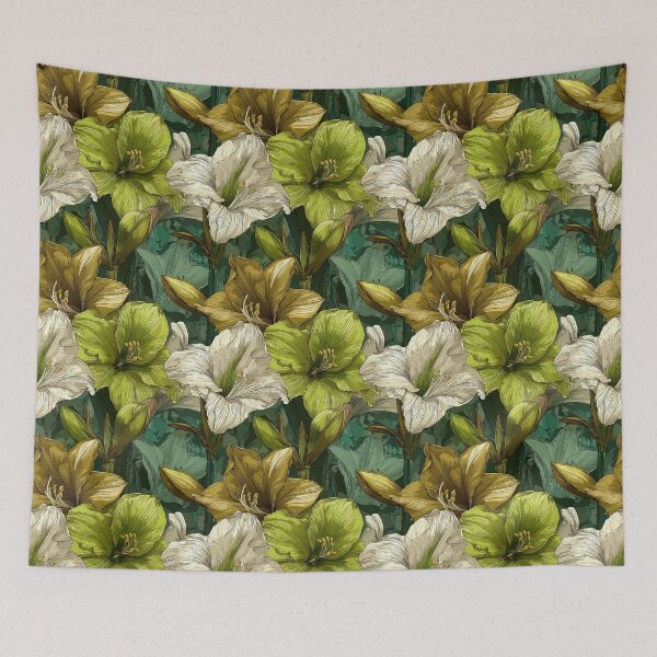 Item preview, Ornamental Amaryllis Texture - Tropical Flower Pattern   - Christmas Gifts For Dad designed and sold by RoyalStarsPatts.