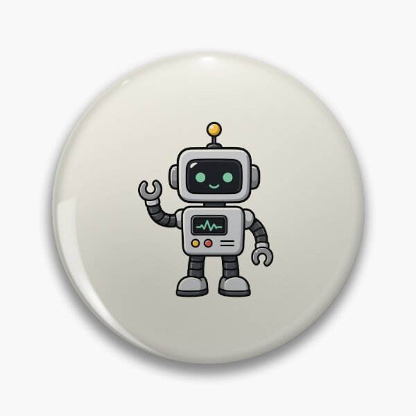 Item preview, Cute Retro Robot with Mint Green Face and Screen Tech Design designed and sold by American Spirit.