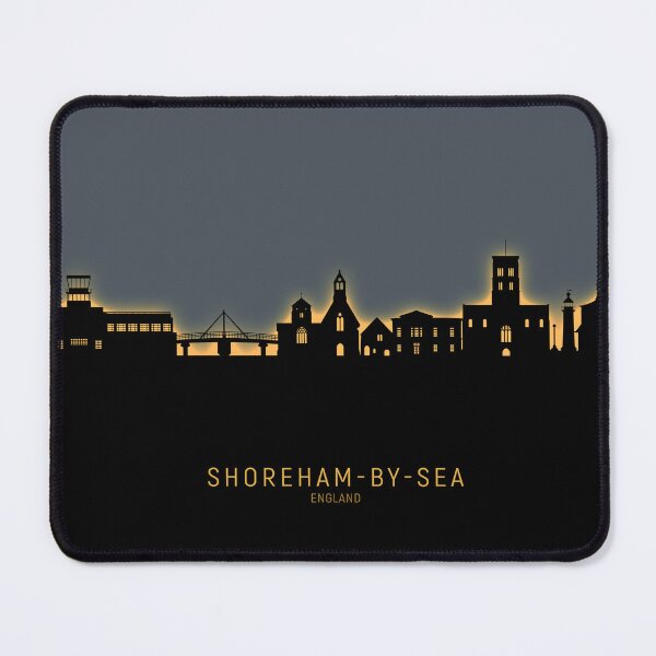 Item preview, Shoreham-by-Sea England Skyline designed and sold by ArtPrints.