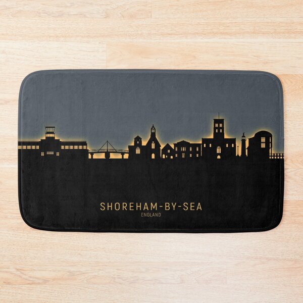 Item preview, Shoreham-by-Sea England Skyline designed and sold by ArtPrints.