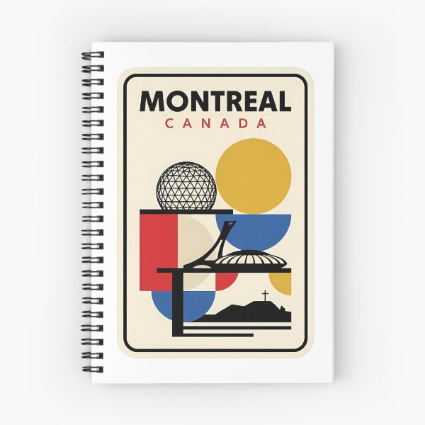 Item preview, Montreal Canada Retro Geometric Cityscape Landmarks designed and sold by k3rstman1.