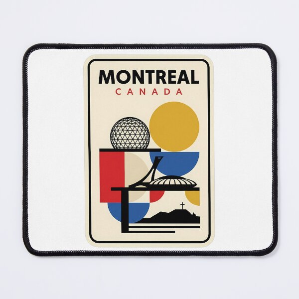 Item preview, Montreal Canada Retro Geometric Cityscape Landmarks designed and sold by k3rstman1.