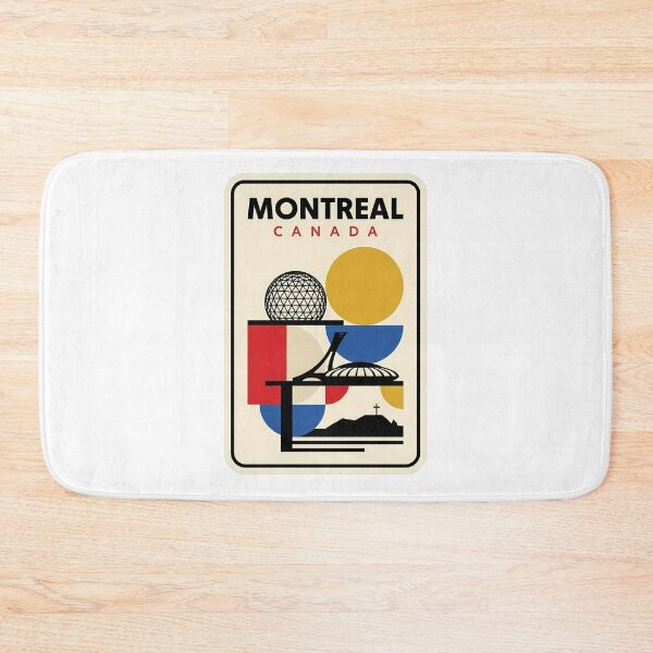 Item preview, Montreal Canada Retro Geometric Cityscape Landmarks designed and sold by k3rstman1.