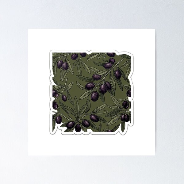 Item preview, Minimalist Olive Tree Branch Retro Aesthetic Pop Art designed and sold by Fatomfatom.