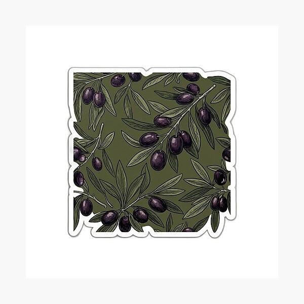 Item preview, Minimalist Olive Tree Branch Retro Aesthetic Pop Art designed and sold by Fatomfatom.