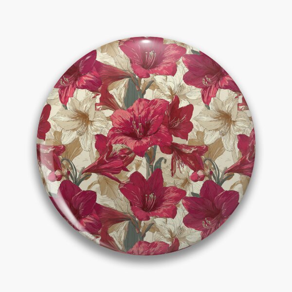 Item preview, Trendy Amaryllis Print - Hawaiian Flower Pattern   - Christmas Gifts For Her designed and sold by RoyalStarsPatts.