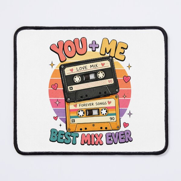 Item preview, Retro Mixtape Valentine You + Me Best Mix Ever designed and sold by zerastore.