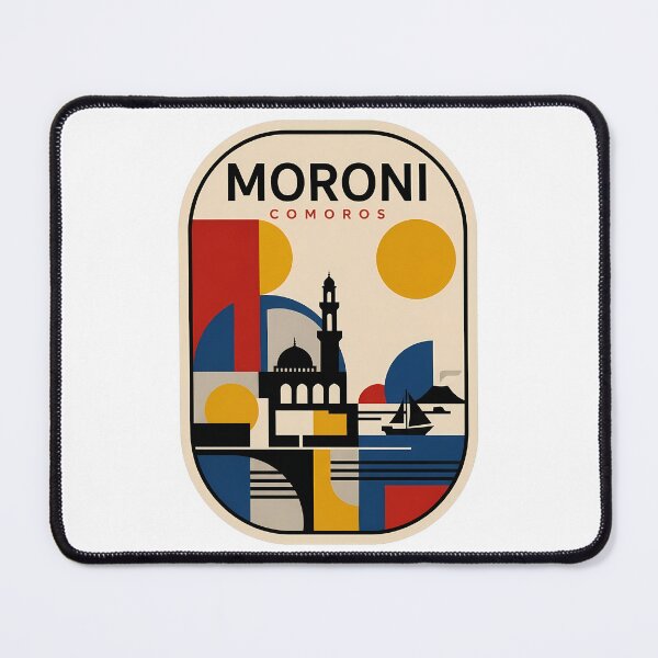 Item preview, Vintage Moroni Comoros Geometric Travel Cityscape designed and sold by k3rstman1.