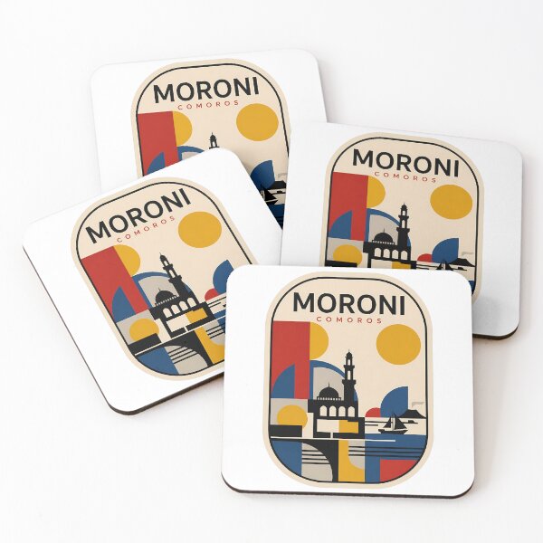 Item preview, Vintage Moroni Comoros Geometric Travel Cityscape designed and sold by k3rstman1.